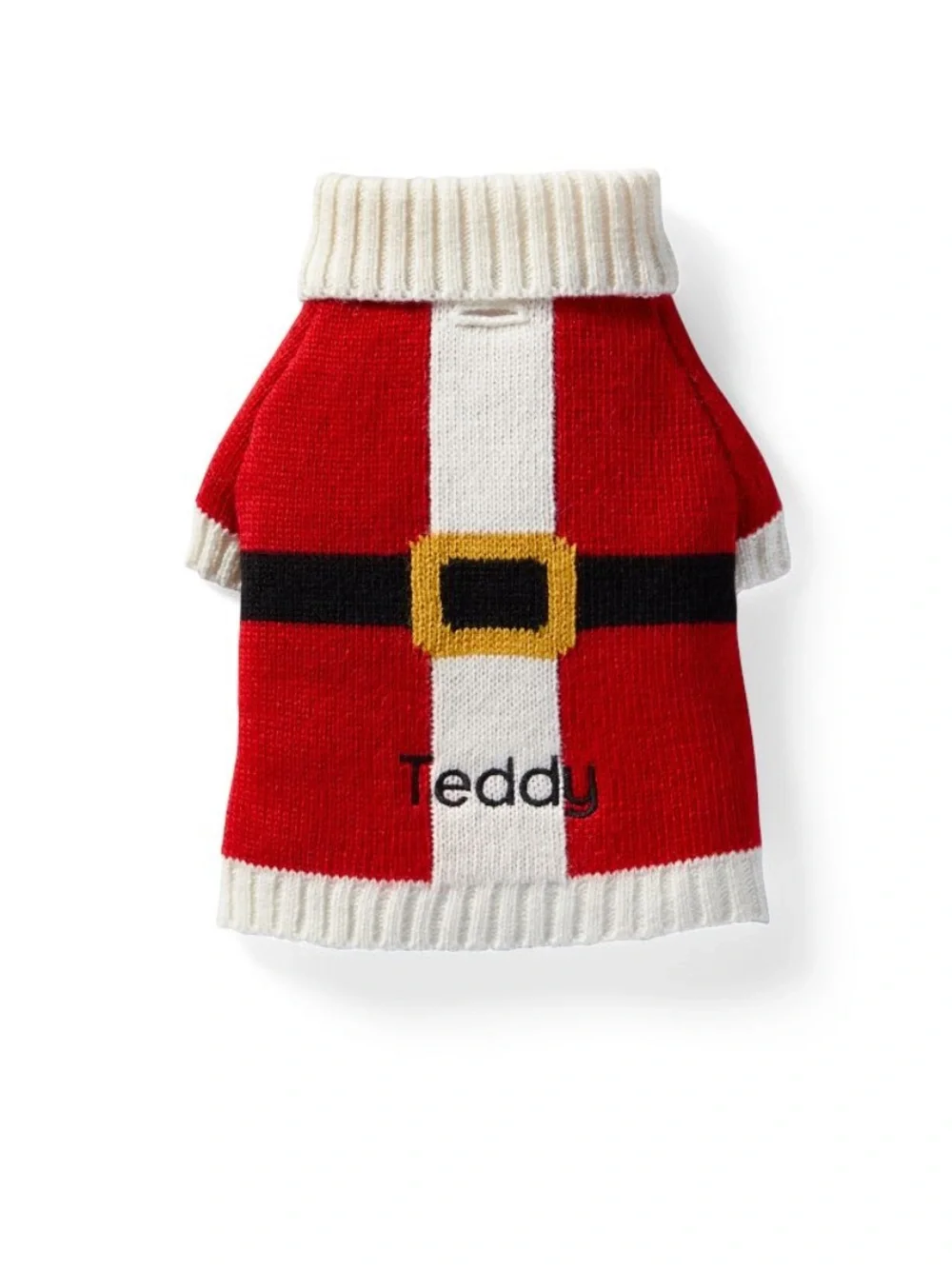 Mark & Graham M Knit dog sweater Santa